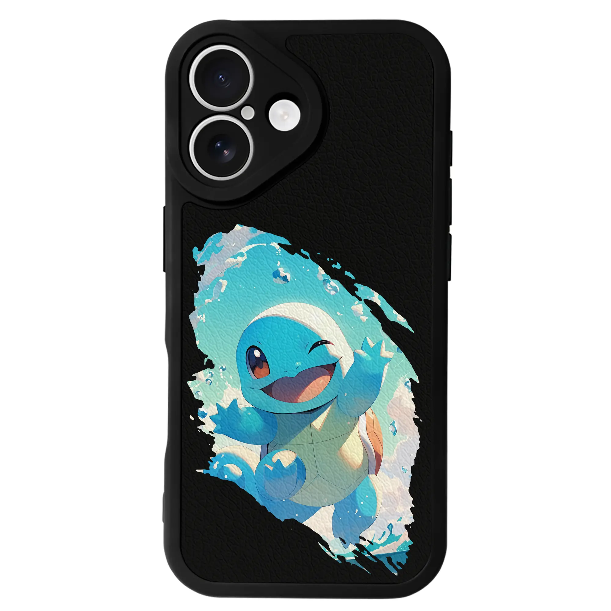 ポケモン グッズ,ゼニガメ - IPhone 16シリーズ対応 ・ シリコンスマホケース ・ レザー調 ・ 高精度フィット ・ 耐衝撃 ・ ワイヤレス充電対応 ・ 精密カット